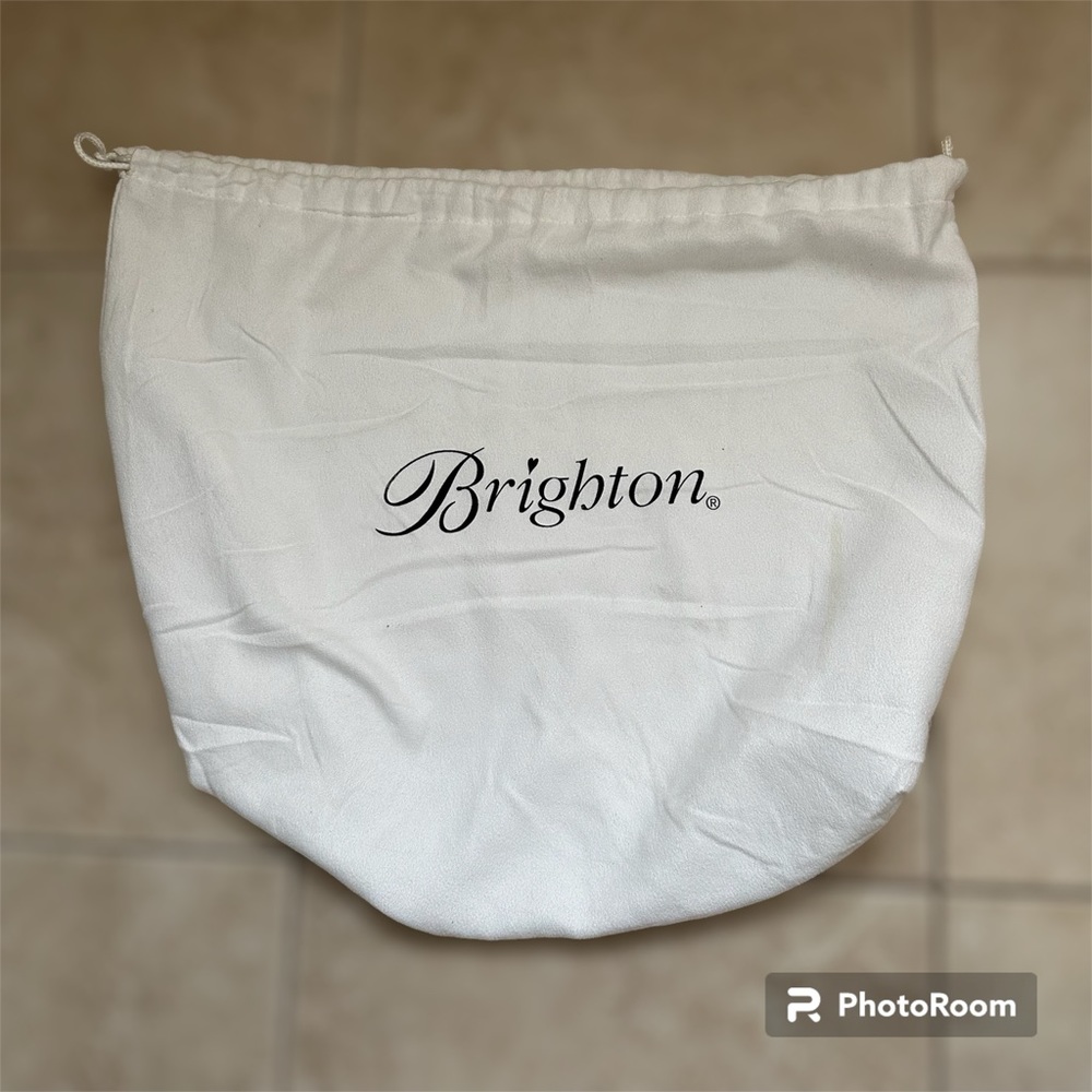 Brighton Brown Leather & Nylon Shoulder Bag - Picture 8 of 11
